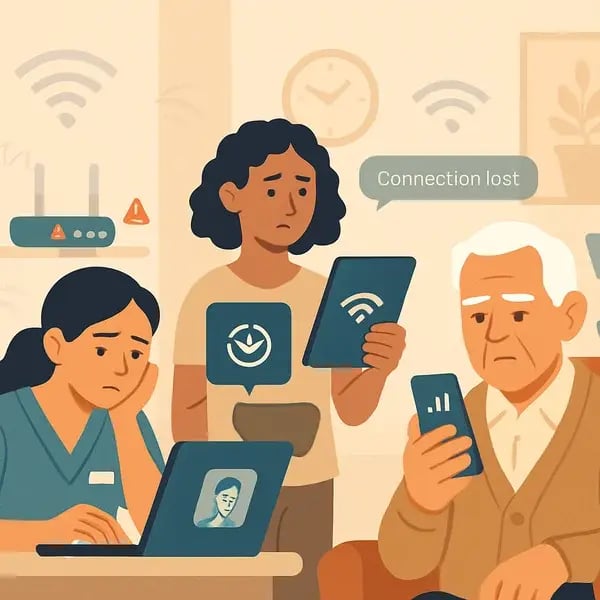 wifi outages in a modern NSW aged care facility