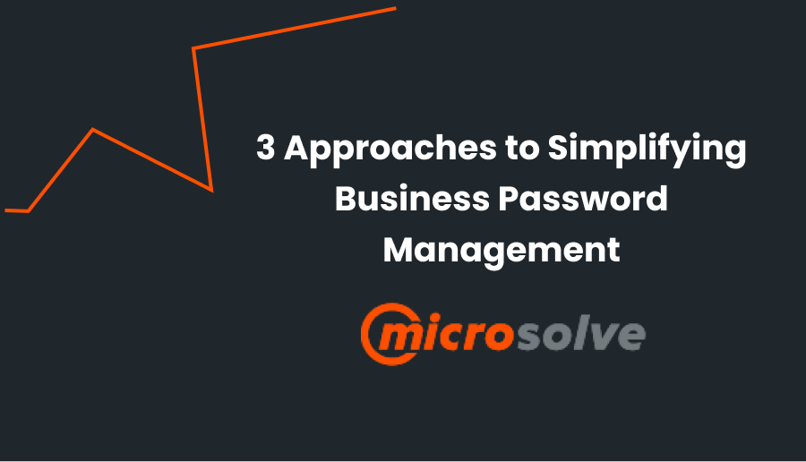 3 Approaches to Simplifying Business Password Management with Microsolve