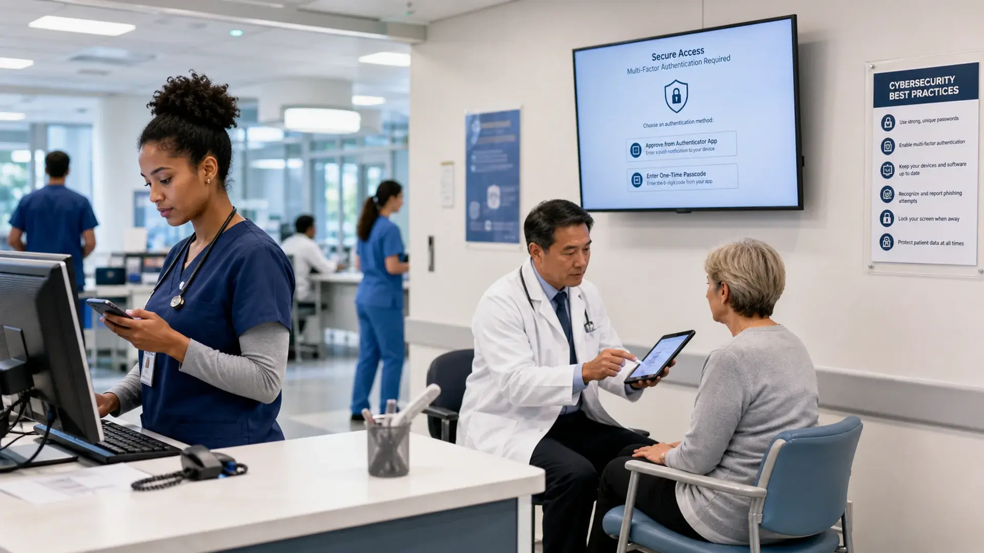 healthcare professionals securely signing-on without compromising care or cybersecurity