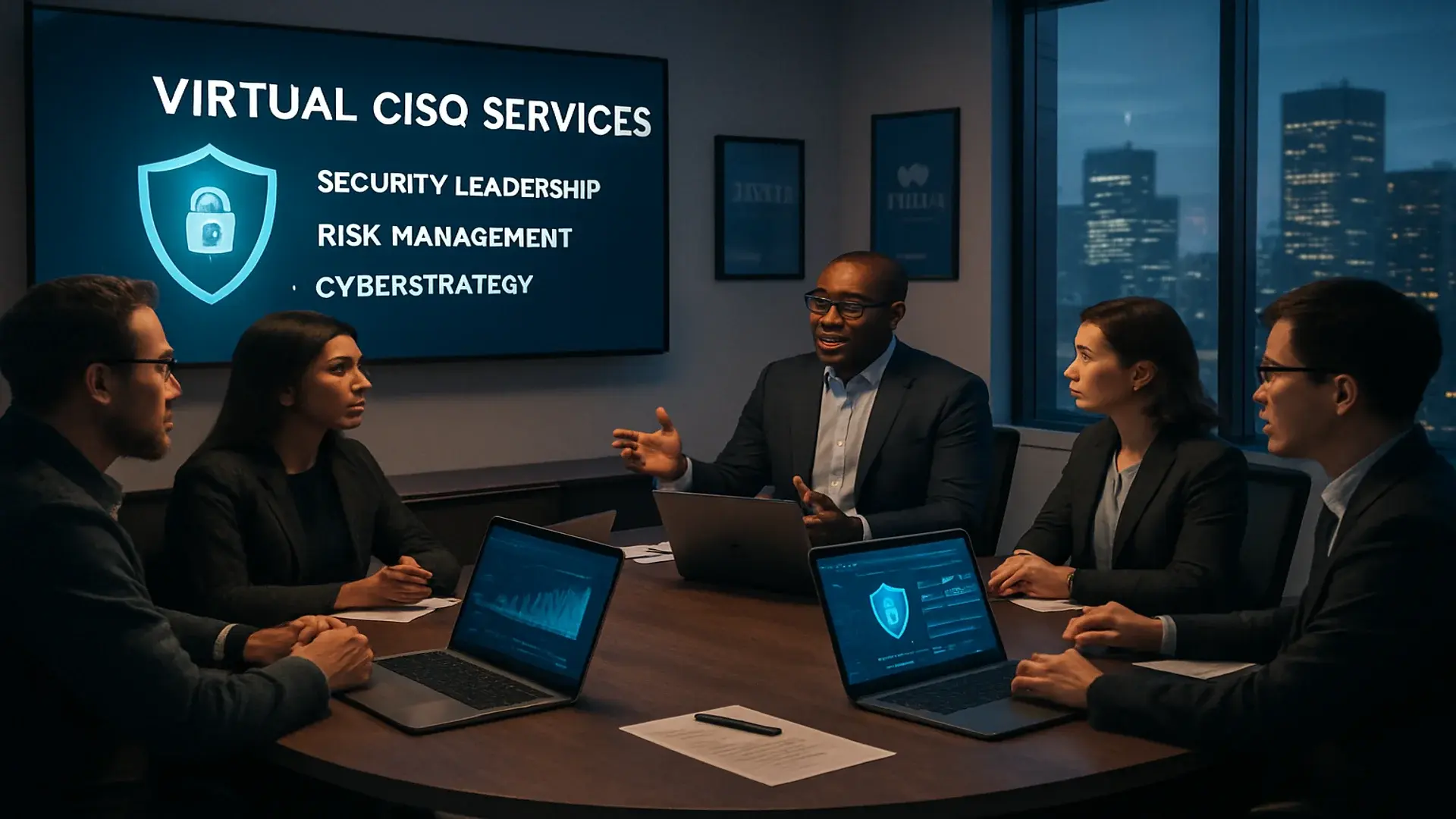 virtual ciso meeting between executives
